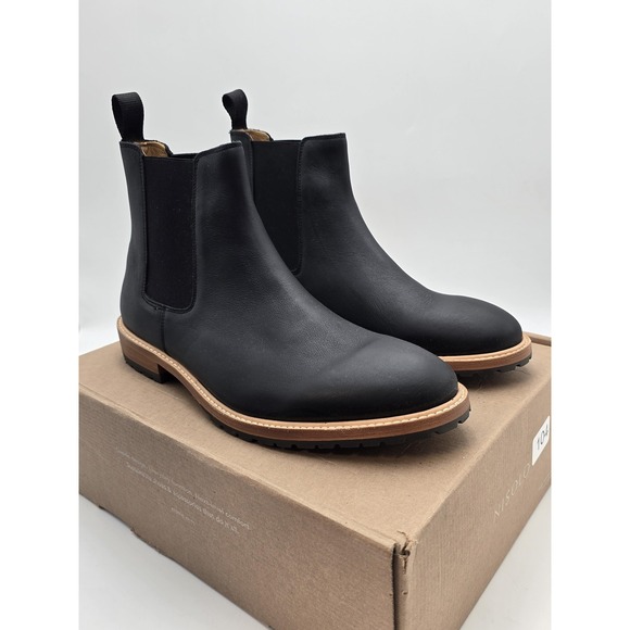 Nisolo Boots Mens Size 12 Black Marco Everyday Chelsea Leather Ankle Pull On New main image 6